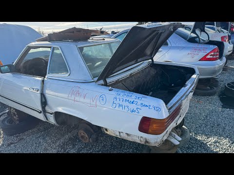 1977 Mercedes-Benz R107 450SL at Junkyard in California