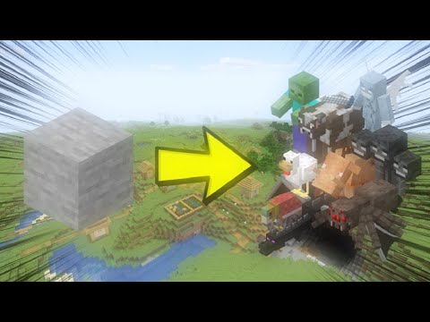 Minecraft, But Breaking Blocks Spawns Random Mobs