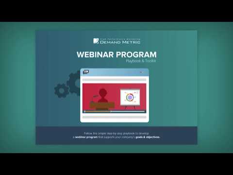 Webinar Program Playbook