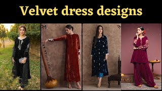 Velvet dress designs| latest velvet suit designs| simple velvet dress design 2021