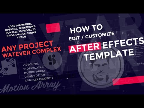 EDIT OR CUSTOMIZE AN AFTER EFFECTS LOGO ANIMATION TEMPLATE  || VIDEO 02