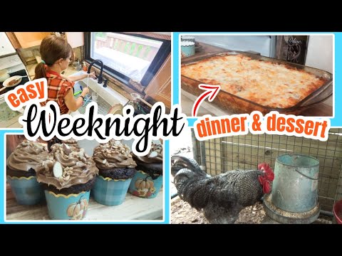 They used it for a door stop...😳 | Taco Spaghetti Bake & Cupcakes | Quick Family Dinner!