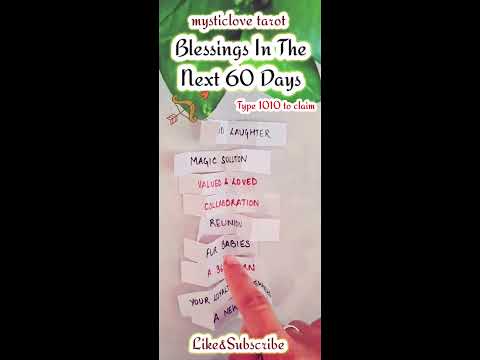 🎊Blessings In The Next 60 Days✨️💕🧿☯️🌟#englishtarot#shorts#blessings#next60days