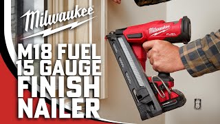 Milwaukee M18 FUEL 15 Gauge Finish Nailer 2839-21CT | New at OPT