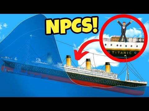 Tsunami THROWS New NPCs Off Titanic in the Floating Sandbox Update!