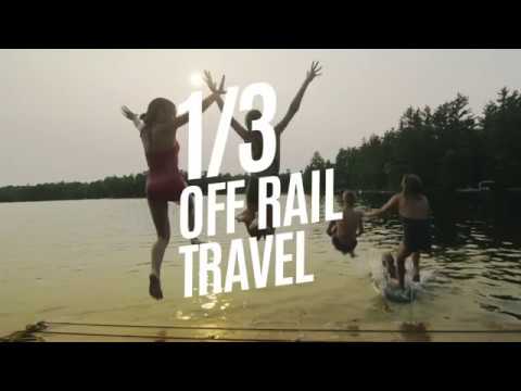 Jump For Joy! Get 1/3 off rail travel.