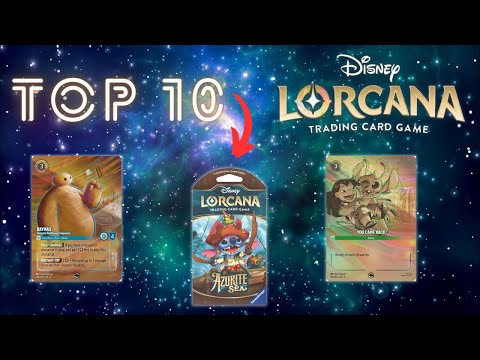 Top 10 EXPENSIVE Lorcana Azurite Sea Cards 🌊 #top10 #disneylorcanatcg #azuritesea