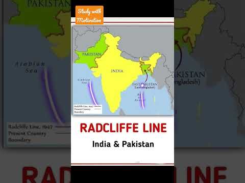 Redcliffe line | India - Pakistan #study #motivation #sorts #sortsvideo #border