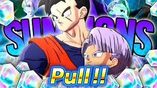 IS 2025 THE YEAR OF LUCK?? SUMMONING FOR LF GOHAN AND TRUNKS!! | Dragon Ball Legends