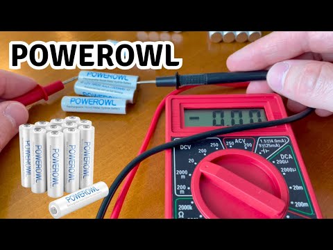 Powerowl AAA Rechargeable Battery Review and Multimeter Testing