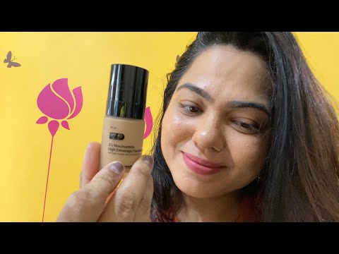 The derma co 2% niacinamide high coverage foundation | 1st Impression | Review | Demo | Swatches