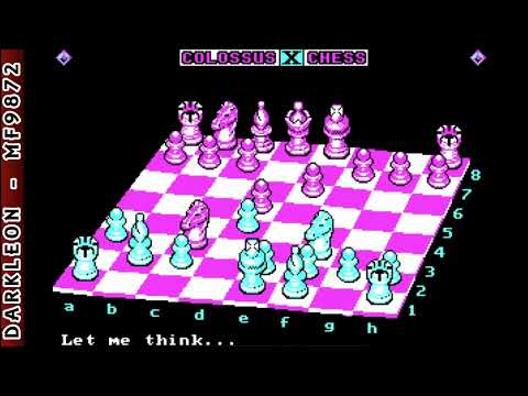 Colossus X Chess © 1990 Martin Bryant - PC DOS - Gameplay