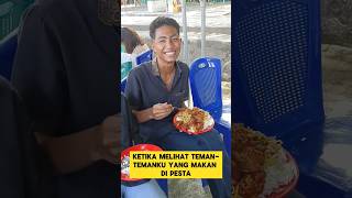 momen lucu ketika teman makan di pesta pernikahan bikin ngakak ‼️#ngakak #lucu #makan #momenlucu