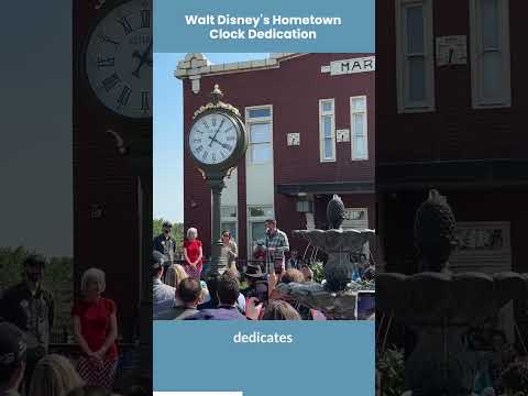 #shorts Walt Disney Studios 100 years clock dedication #disney