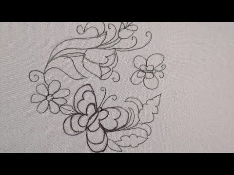 Hand embroidery very easy & beautiful design/ Easy embroidery tutorial