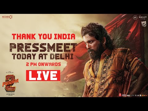 Pushpa 2 - Thank You India Press Meet LIVE | Pushpa 2 The Rule | Allu Arjun | Sukumar | Rashmika