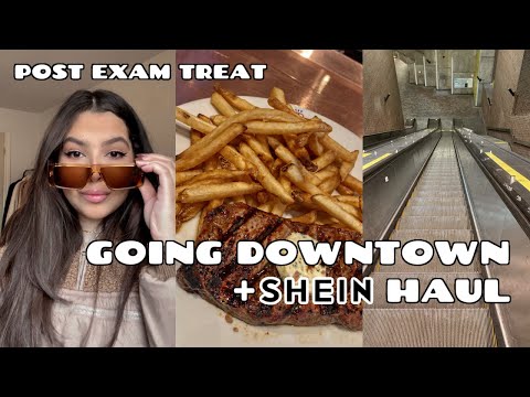 VLOG 27: SHEIN Haul, Exam, Lunch & Shopping Downtown.