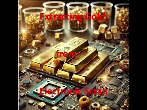 Gold Extraction from E-Waste #RecyclingGold#ElectronicScrap #Bioleaching#PreciousMetal#GoldMining