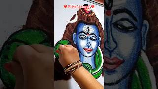 Lord Shiva rangoli designs