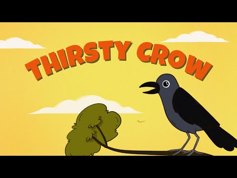 Thirsty Crow Moral Story for Kids! #kidsstories #thirstycrow #viralvideo #youtubekids #kidsvideo