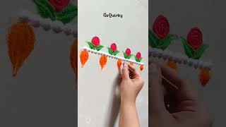 Border Rangoli Design | #borderrangoli #shorts #youtubeshorts #short | GoQuirky