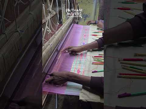 Making of Silk Paithani Saree Designs #paithani #traditional #handloom #indiansaree