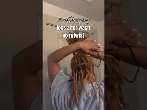 grwm: moisturizing my locs after wash | no retwist 🥹💕 #locs #locjourney #locstyles #grwm