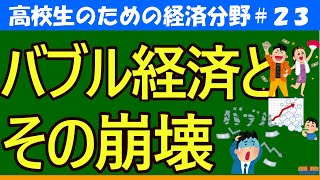 【高校生のための政治・経済】バブル経済とその崩壊#23