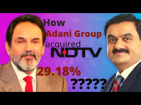 How Adani group acquired 29.18% NDTV?|Adani group ne NDTV me 29.18% stack kaise liya? #shorts #ndtv