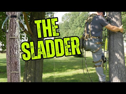 The Sladder Climbing Ladder System - Rappelling Down With Madrock Safeguard