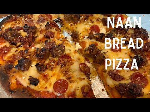 Naan Bread Pizza | Homemade Pizza | Easy Recipe