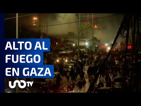 Israel y Hamás acuerdan un alto al fuego en la franja de Gaza.