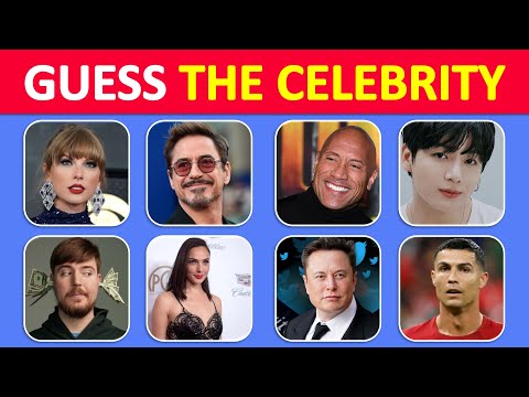 Guess the CELEBRITY in 3 Seconds | Famous People |  Celebrity quiz 2024