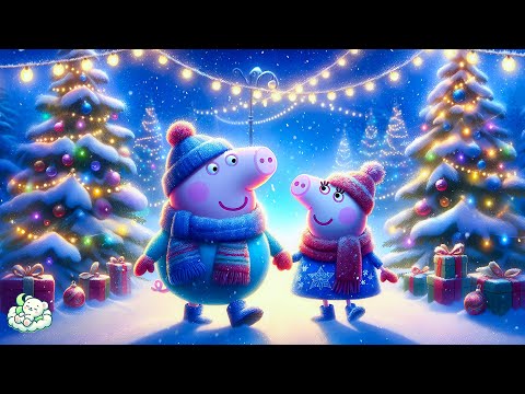 Go Out for Christmas with Peppa's parents🎄 Soothing Christmas Piano & Cozy Christmas Ambience