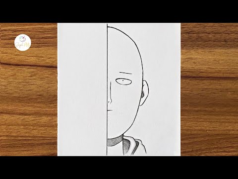 How To Draw Saitama From One Punch Man || Easy drawing for beginners || Easy drawings step by step