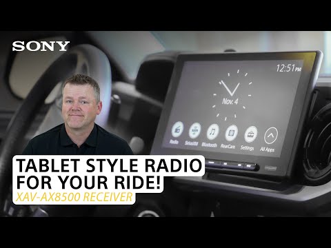 Sony XAV-AX8500 multimedia receiver: The tablet-style radio for your ride!