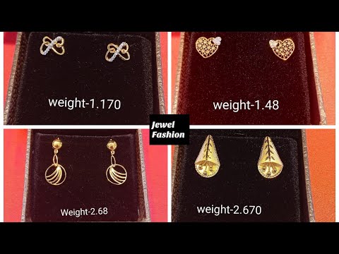 Light Weight Gold Earrings Designs #goldearrings #earringsdesign #earring #goldearings #earrings