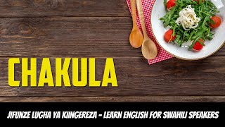 Learn English for Swahili Speakers, Vocabulary, Meals