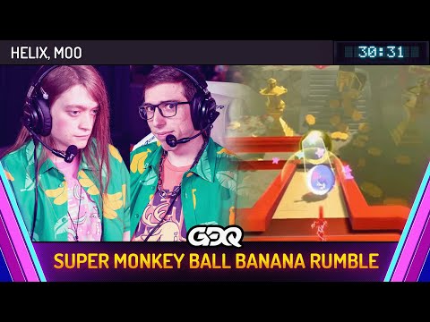 Super Monkey Ball Banana Rumble by Helix and Moo in 30:31 - Awesome Games Done Quick 2025