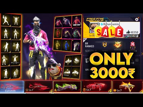 Free Fire id Sell Low Price 😱💸|| FF id SELL 🛒Low Price ma id 🤯💸|| All Evo Max || Trusted id Seller💯✅