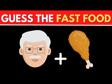 Can You Guess The Fast Food Restaurant By Emojis? | Fast Food Quiz