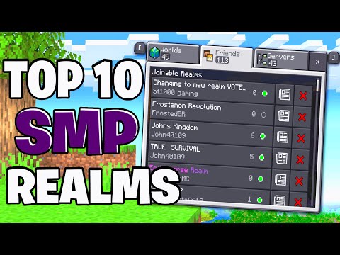 Top 10 REALMS SMP For Minecraft Bedrock 1.21! - REALM CODES