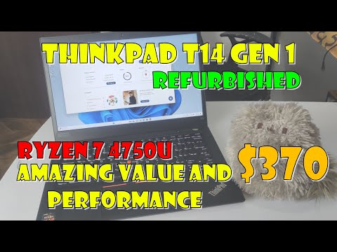 Cheap Thinkpad T14 Gen 1 Ryzen 4750u Refurbished! Best laptop for business and student!