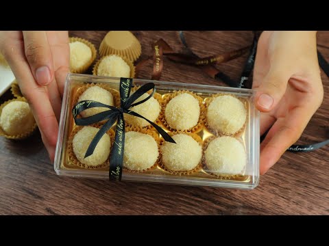 COCONUT TRUFFLES| QUICK AND EASY TO MAKE WHITE CHOCOLATE TRUFFLES| SIMPLE SWEET TREATS