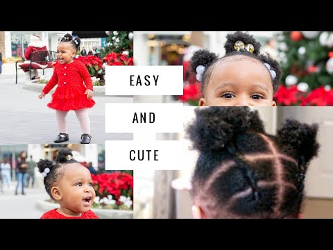 Updated Baby Hair Routine + Easy Hairstyle Tutorial | #Vlogmas2019 Day 6