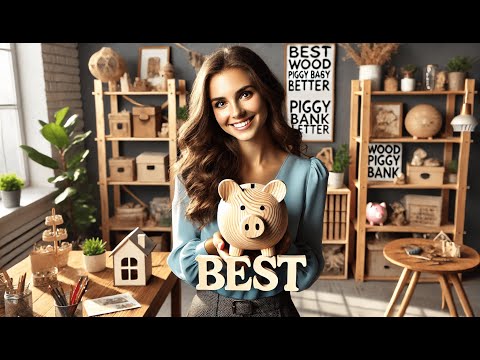 🐷 Best Wood Piggy Bank Letter | Summidate Unbreakable Alphabet Children's Initial 🏠