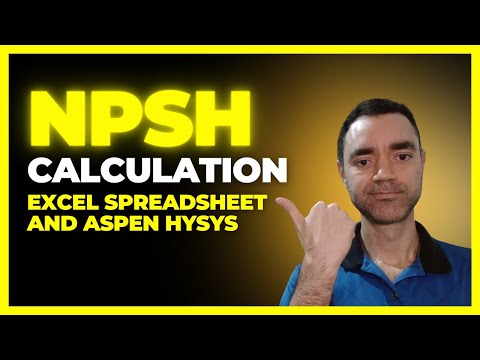 NPSHA CALCULATION WITH EXCEL SPREADSHEET AND ASPEN HYSYS | PUMP NPSH BASICS | NPSH FOR BEGINNERS