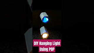 DIY Hanging Light Using POP #diycrafts #shortvideo #roomdecor #diylights #justforyou