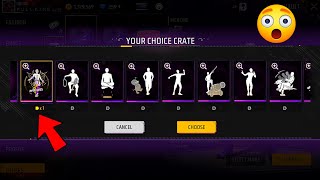 FREE BOX 📦😱 CHOOSE 👉 FREE EMOTES 🔥 ADAM GOT 6 FREE EMOTES ❤️ FREE FIRE