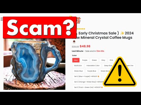 Mineral Crystal Coffee Mug SCAM! Be Aware!